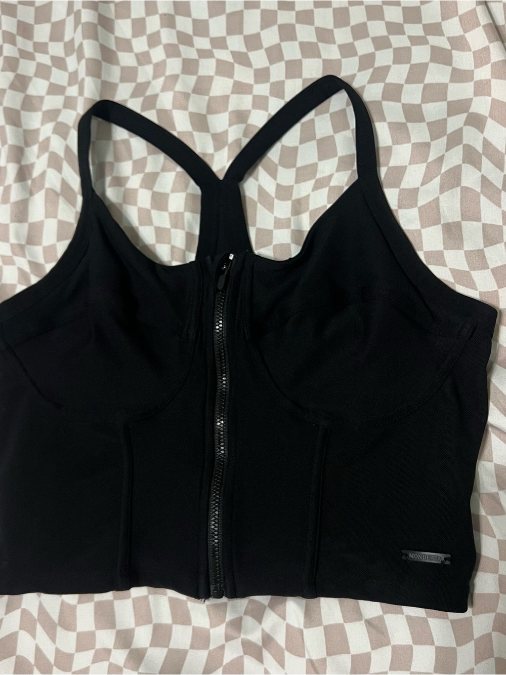Mondetta corset workout sports bra tank top